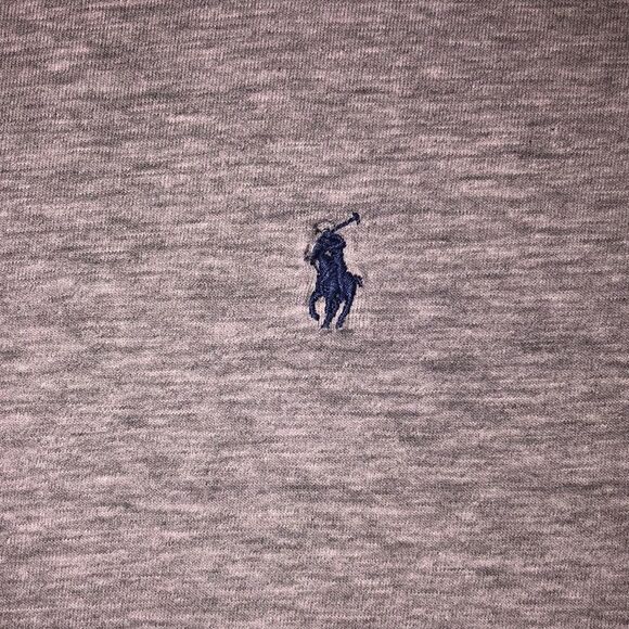 Distressed Vintage Polo Ralph Lauren heather grey T-Shirt | XL - Picture 2 of 10